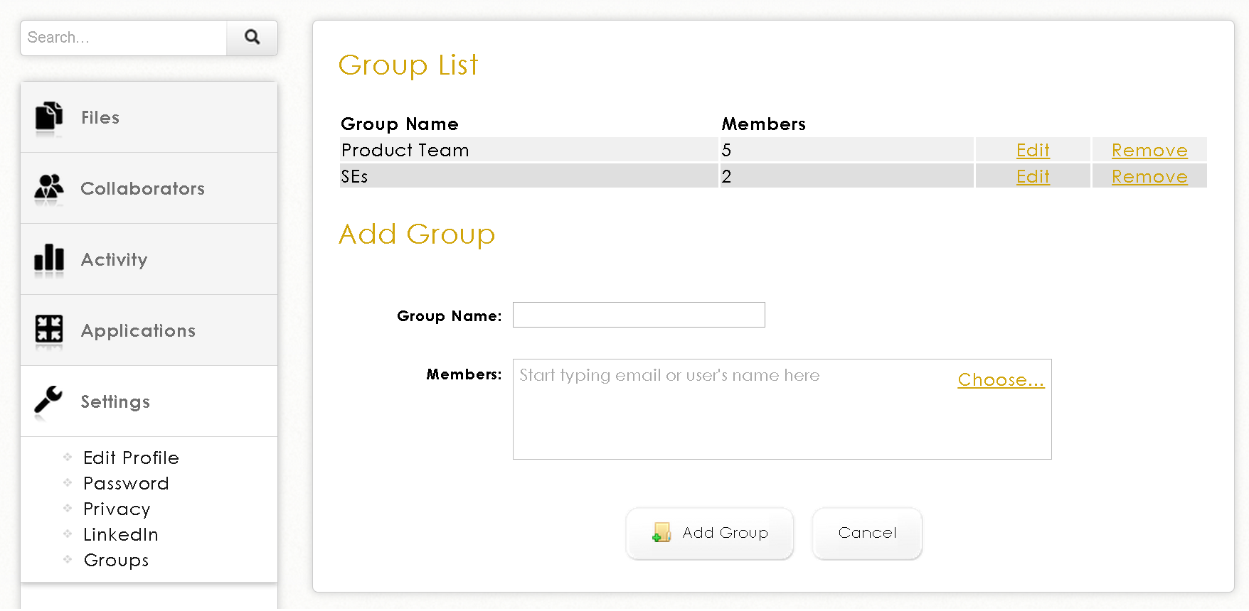 FileLocker Group Support Image